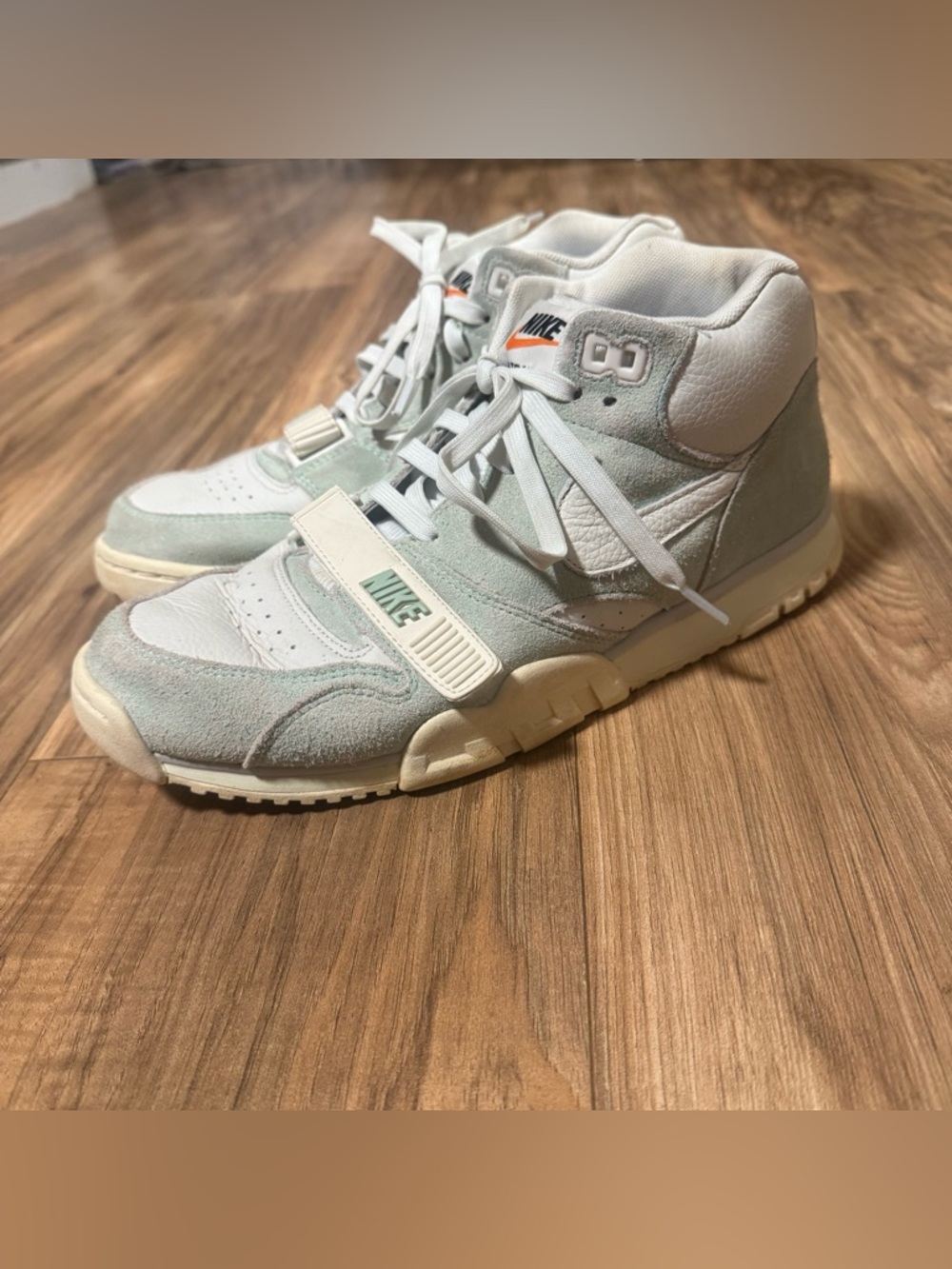 Nike Air Trainer 1 Enamel Green Summit White Shoes M Size 9 Sneakers DX4462-300